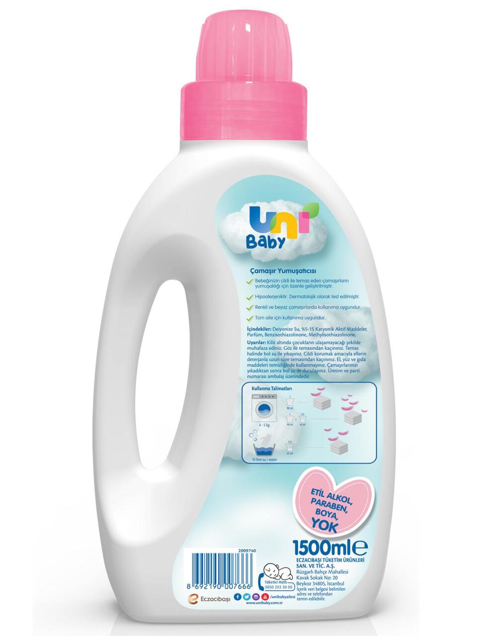 Uni Baby Çamaşır Yumuşatıcısı 1500 ml - 2
