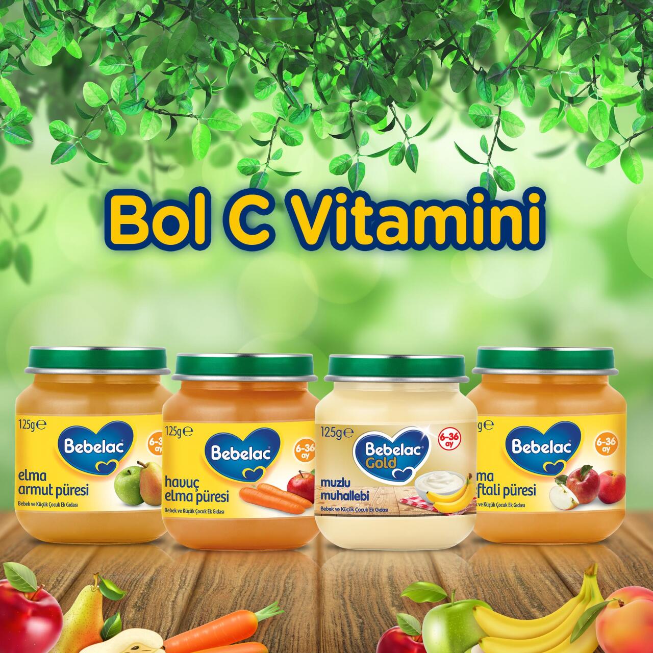 Bebelac Havuç Elma Püreli Kavanoz Maması 125 Gr - 3