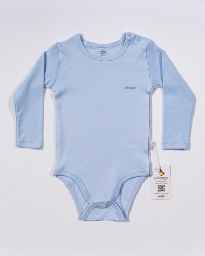 Bebengo BU4024 Basic Uzun Kol Yaş Body Mavi - 1