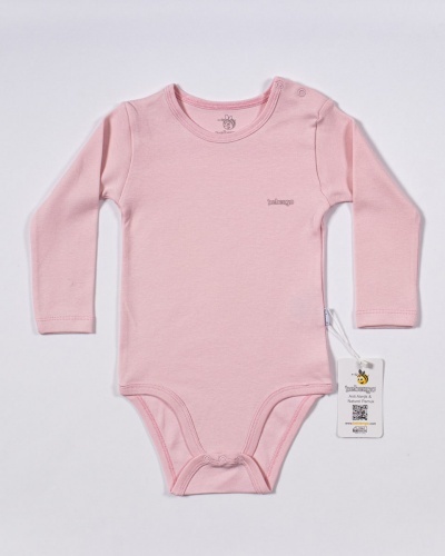 Bebengo BU4024 Basic Uzun Kol Yaş Body Pembe - 1