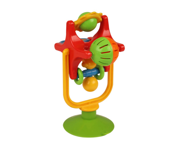 كرسي مرتفع للأطفال مزود بكأس شفط - 2