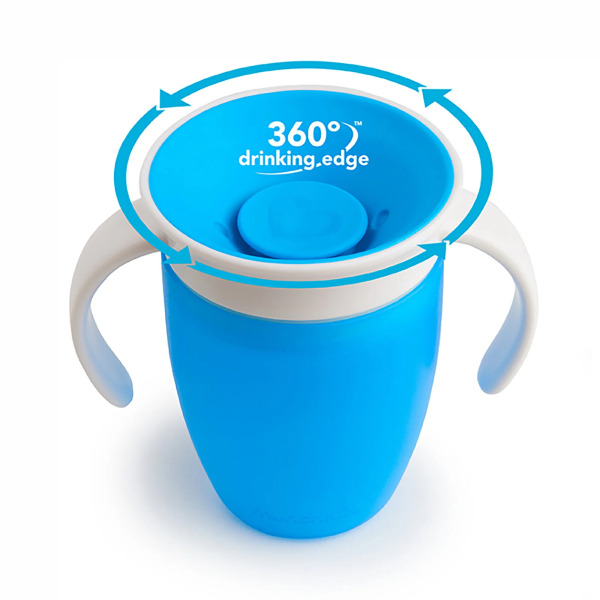 Munchkin Mucize 360° Alıştırma Bardağı 6 Ay+ 207 ml Mavi - 3