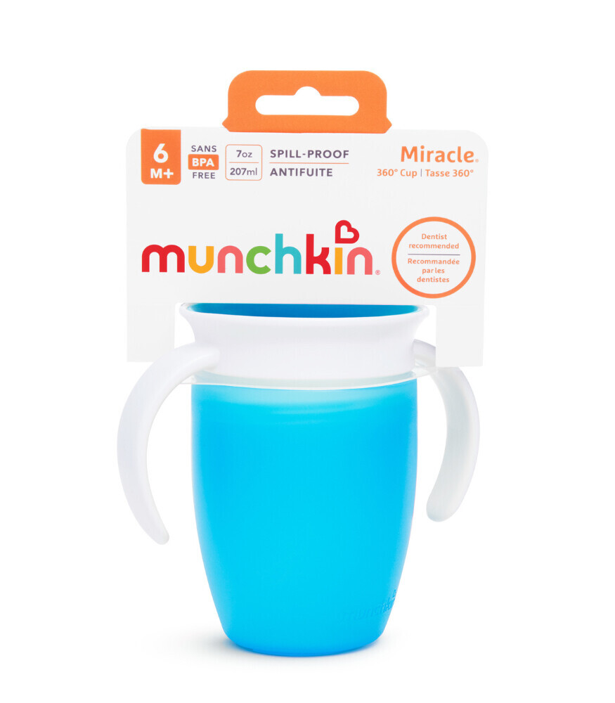 Munchkin Mucize 360° Alıştırma Bardağı 6 Ay+ 207 ml Mavi - 4