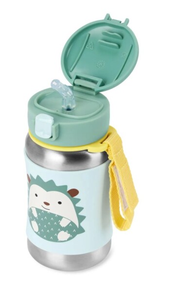 Skip Hop Zoo Pipetli Paslanmaz Çelik Suluk 350 ml Kirpi - 2