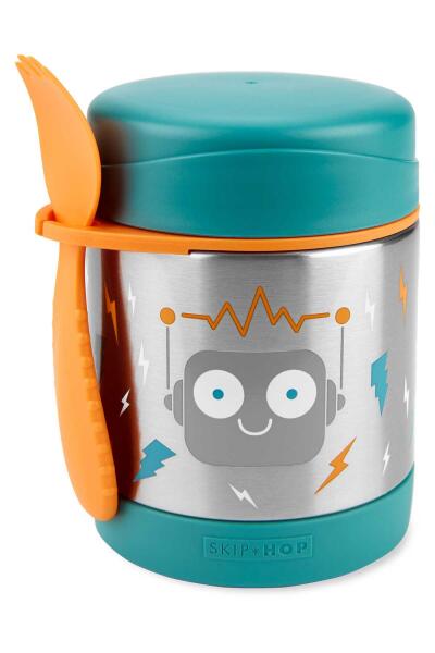 Skip Hop Zoo Paslanmaz Çelik Termos 325 ml Robot - Skip Hop
