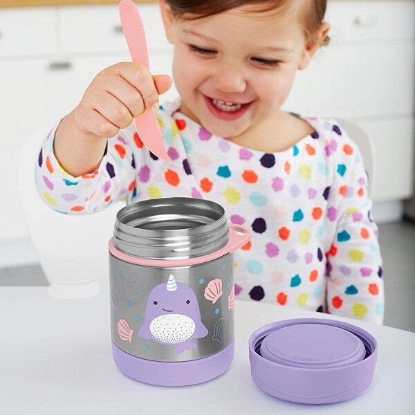 Skip Hop Zoo Paslanmaz Çelik Termos 325 ml Narwhal - 3