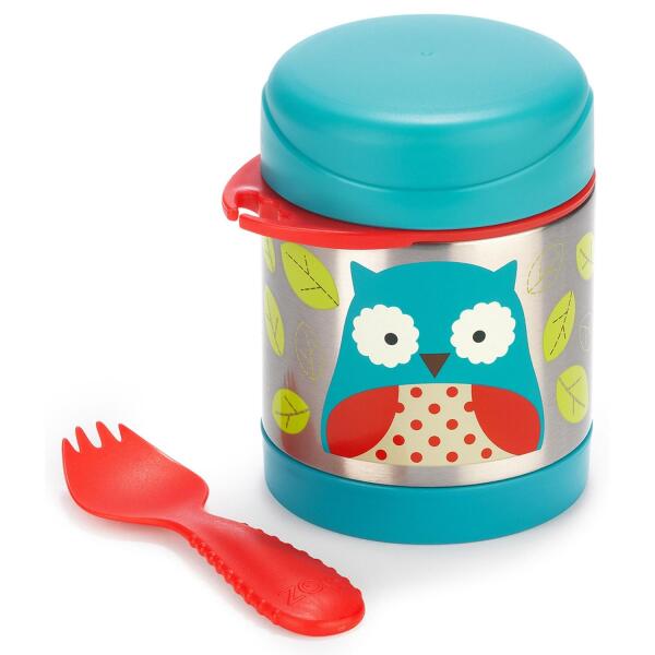 Skip Hop Zoo Paslanmaz Çelik Termos 325 ml Baykuş - 2