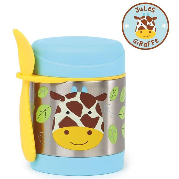 Skip Hop Zoo Paslanmaz Çelik Termos 325 ml Zürafa - 1