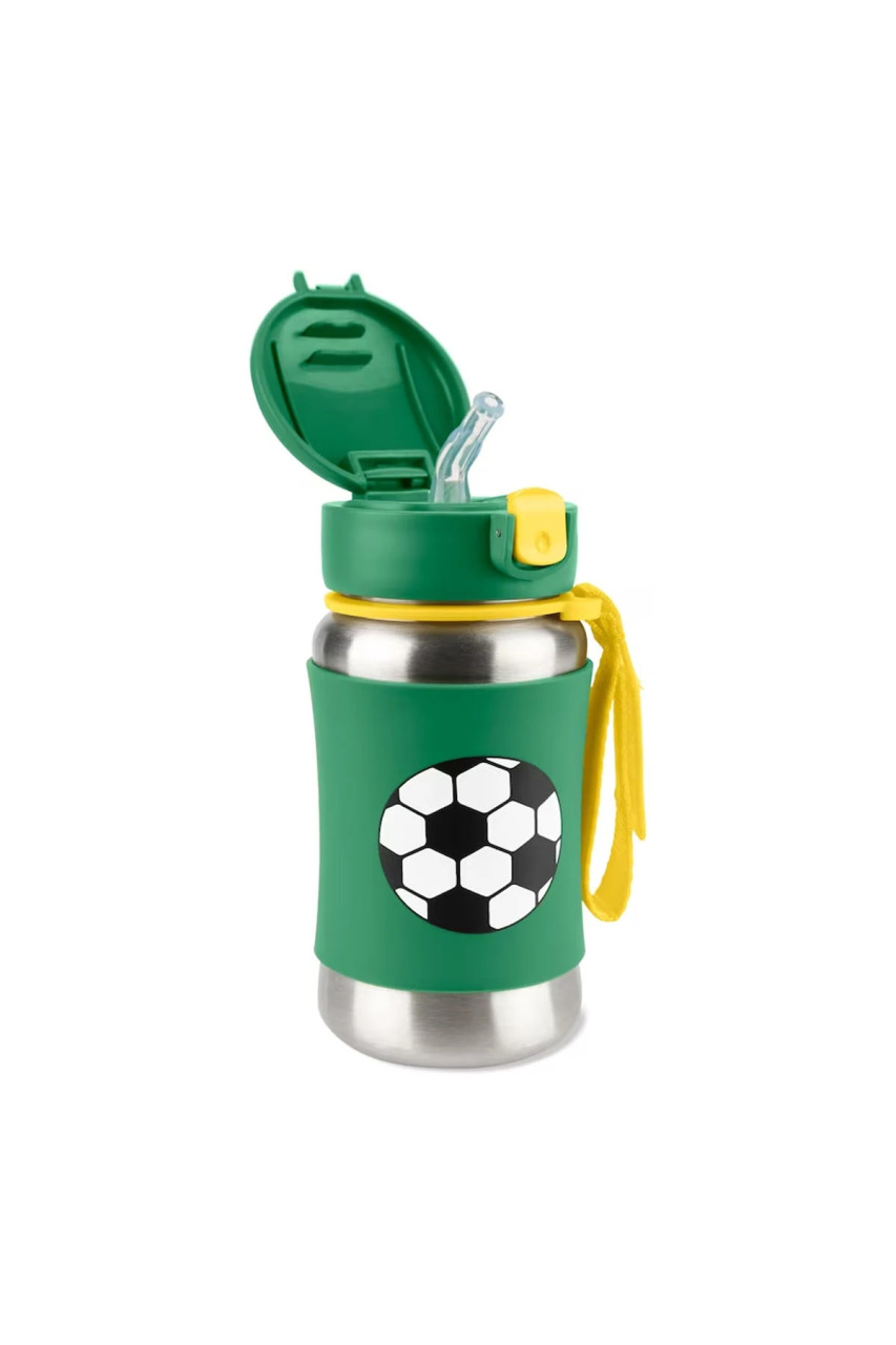 Skip Hop Zoo Pipetli Paslanmaz Çelik Suluk 350 ml Futbol - 2