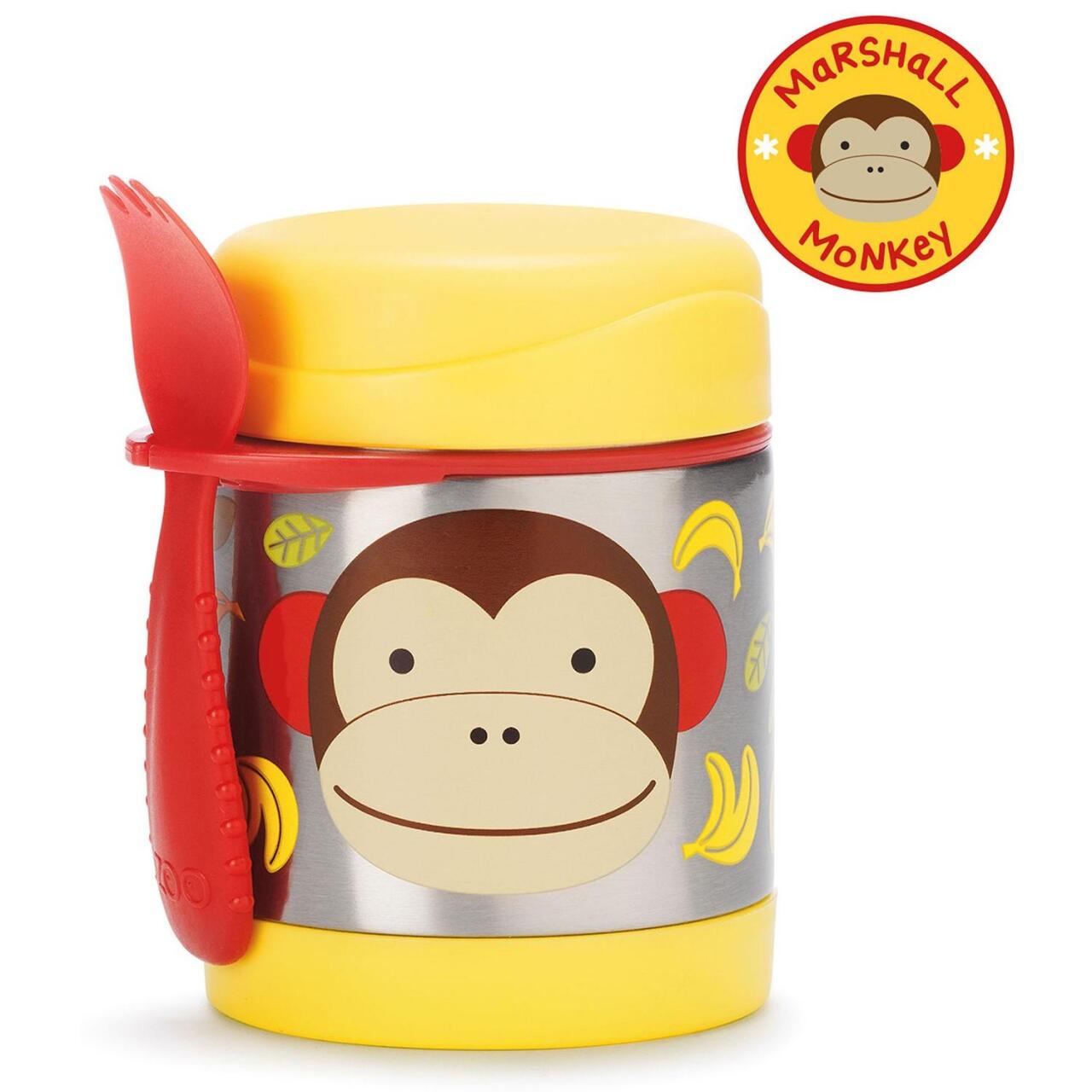Skip Hop Zoo Paslanmaz Çelik Termos 325 ml Maymun - 1