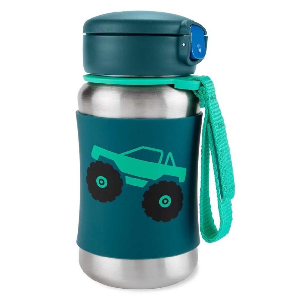 Skip Hop Zoo Pipetli Paslanmaz Çelik Suluk 350 ml Kamyon - 1