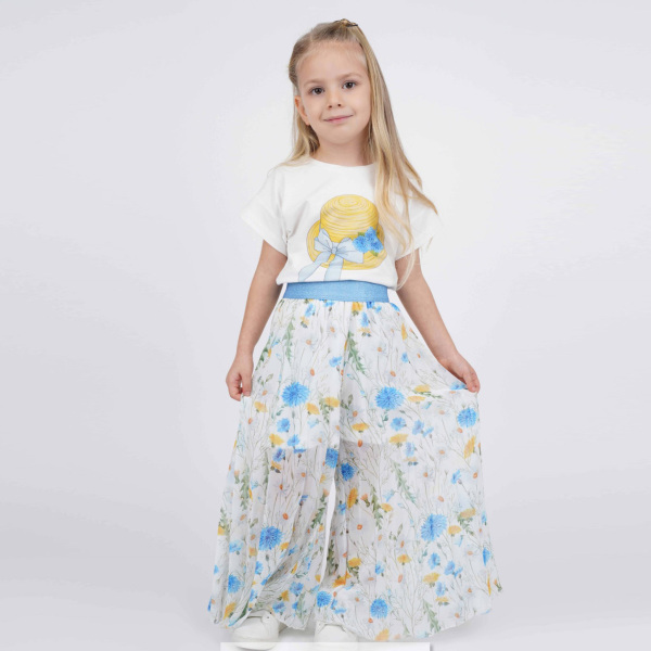 P-003344 (bes 3953) Kız Bluz 2-6 Yaş Ekru - BEST KIDS