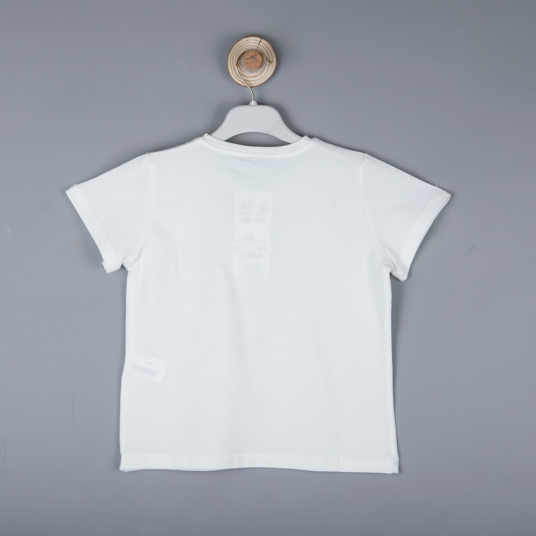 P-004022 (bes 9509) Kız Bluz 6-14 Yaş Ekru - 1