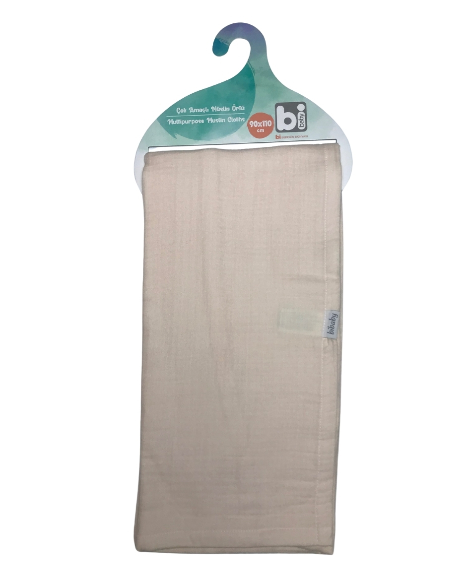 Bibaby 4 Katlı Müslin 90x110 Battaniye 64700 Somon - 1