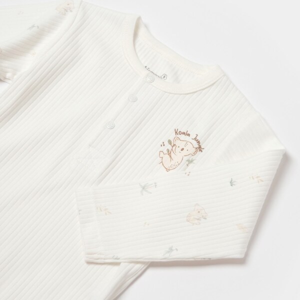 بدلة أطفال بي بيبي بي أورجانيك كوالا جانجل بأكمام طويلة 56973 نعناعي - 3