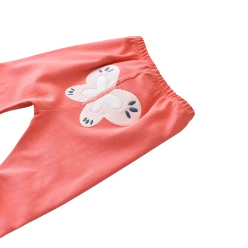 بنطال بيبي بي أورجانيك بنقشة زهور برية ٥٧٧٧٣ مرجاني - 4