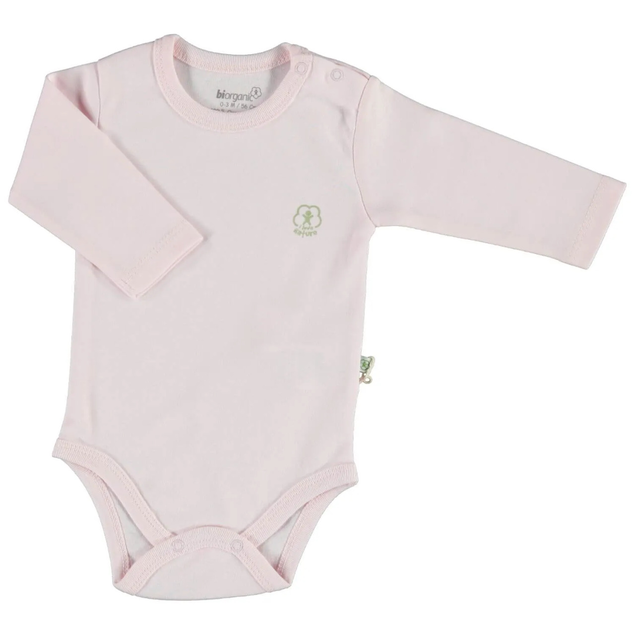 Bibaby Biorganic Basic Nature Uzun Kol Body 56883 Pembe - 1