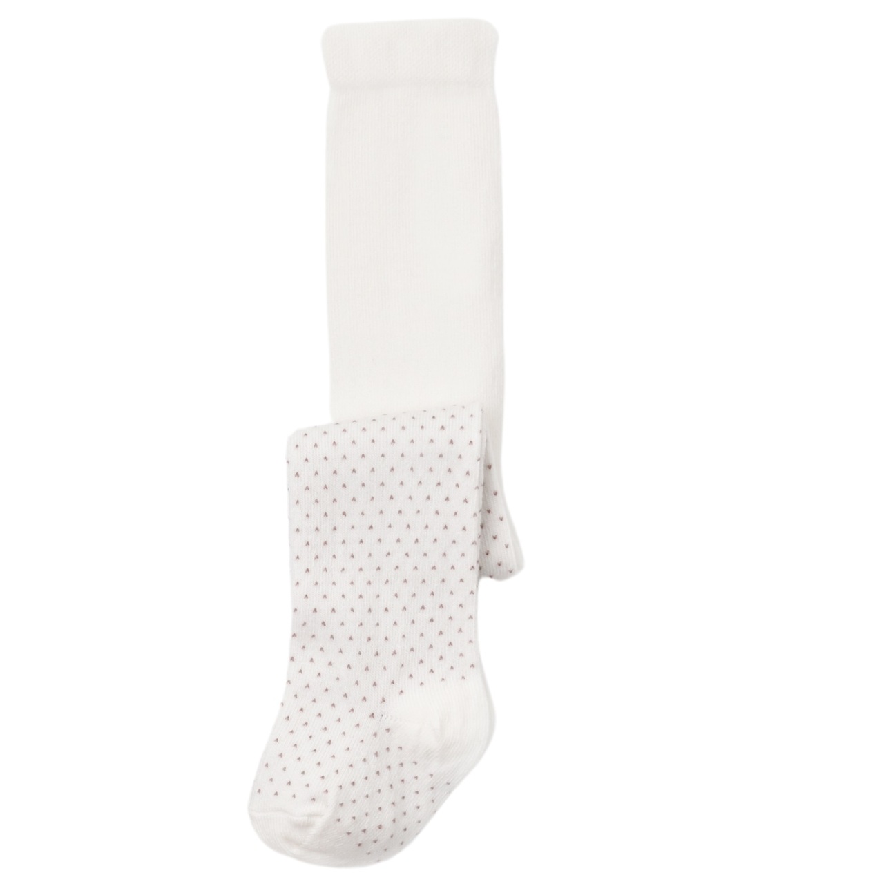 Bibaby Biorganic Klasik Puanlı Külotlu Çorap 68438 Ekru - 1