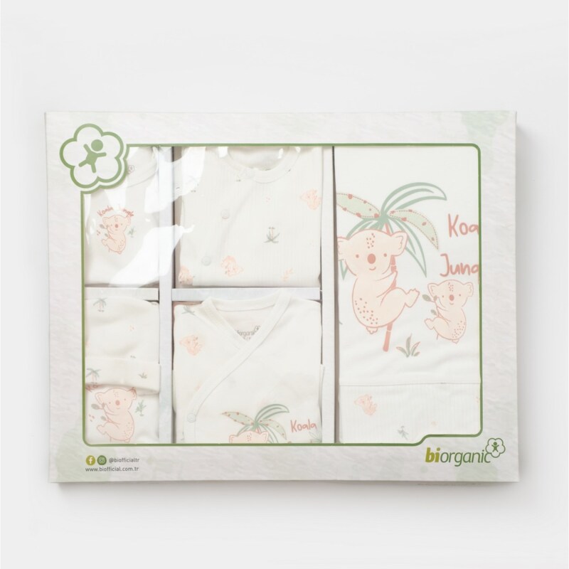 Bibaby Biorganic Koala Jungle 10'Lu Hastane Çıkış Seti 63226 Pembe - 3