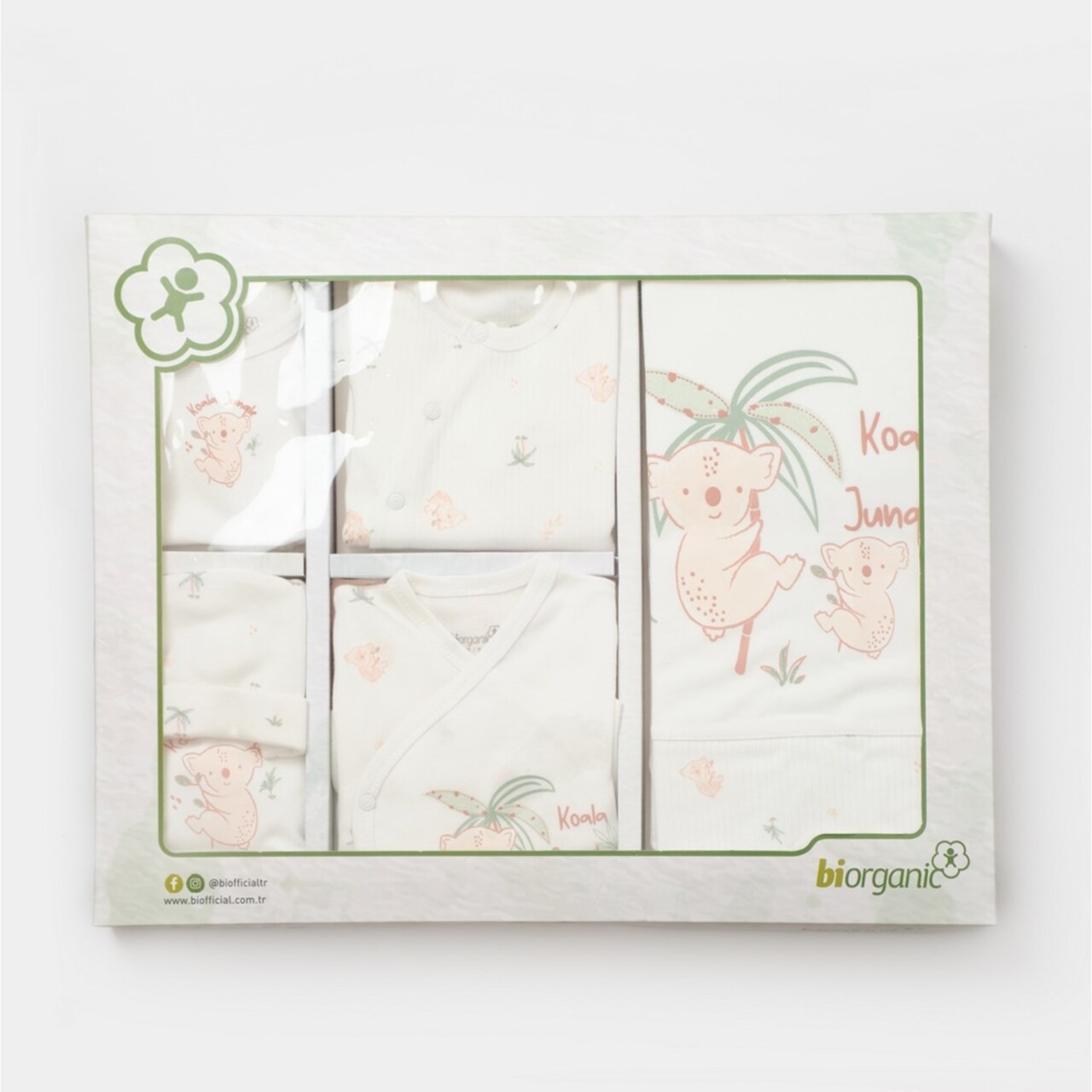 Bibaby Biorganic Koala Jungle 10'Lu Hastane Çıkış Seti 63226 Pembe - 3