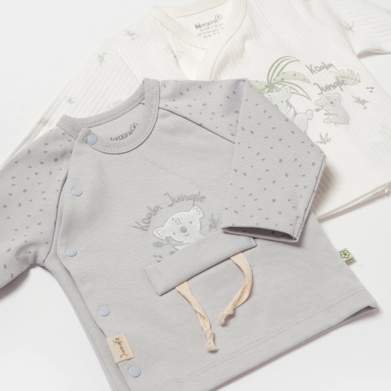 Bibaby Biorganic Koala Jungle 2'Li Zıbın 73316 Gri - 2