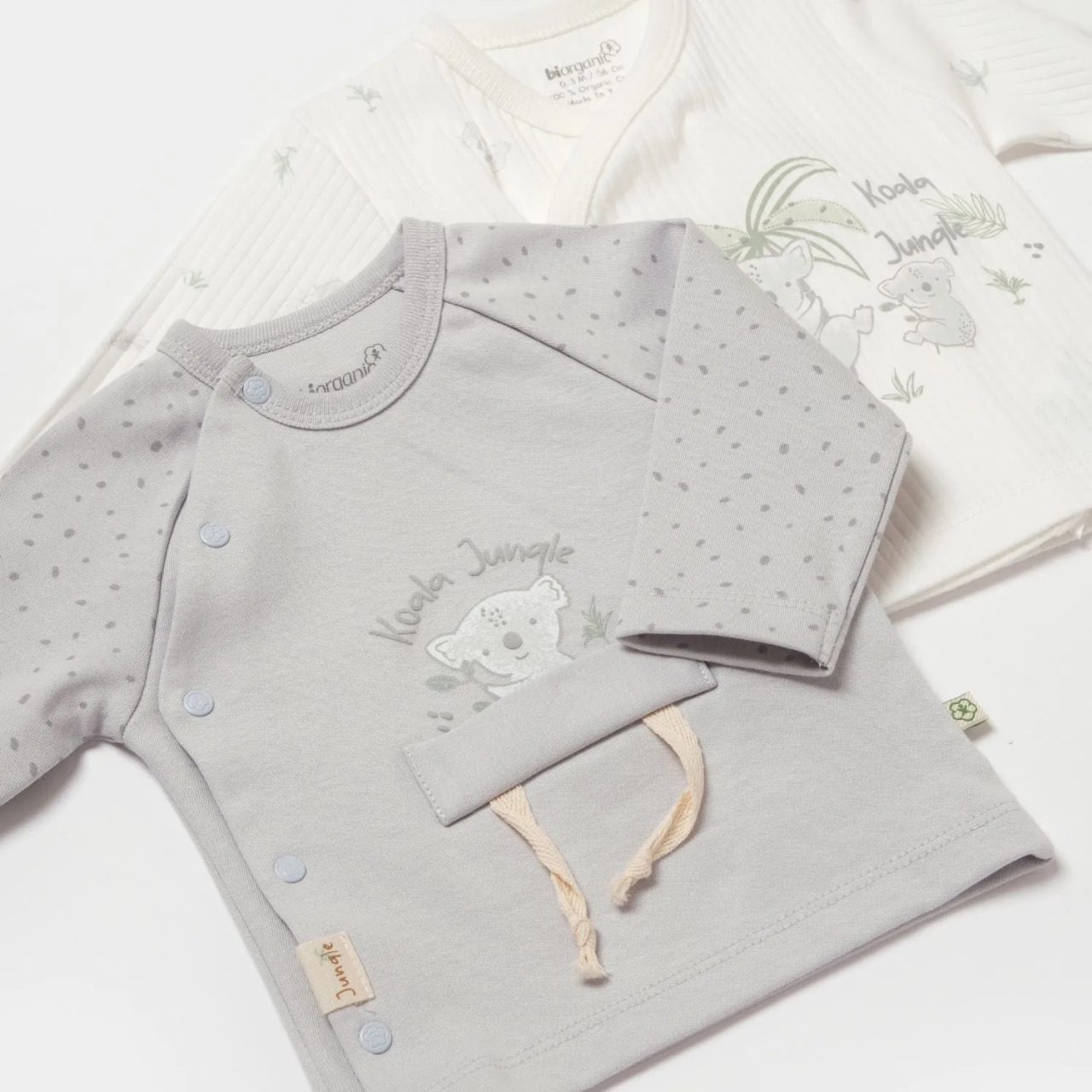 Bibaby Biorganic Koala Jungle 2'Li Zıbın 73316 Gri - 2