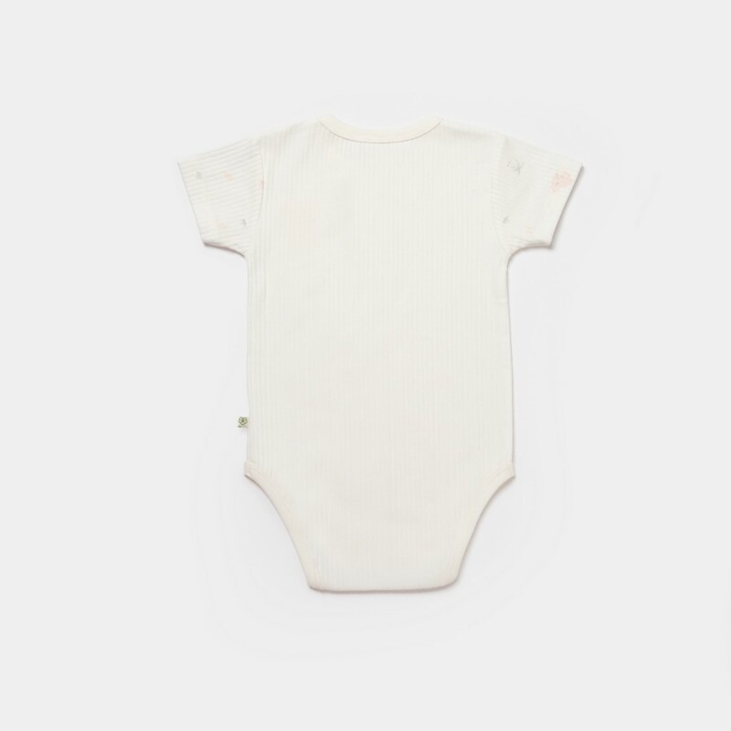 Bibaby Biorganic Koala Jungle Kısa Kol Bebek Body 56972 Pembe - 2