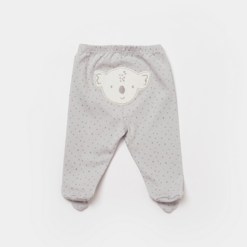 Bibaby Biorganic Koala Jungle Patikli Pantolon 57888 Gri - 2