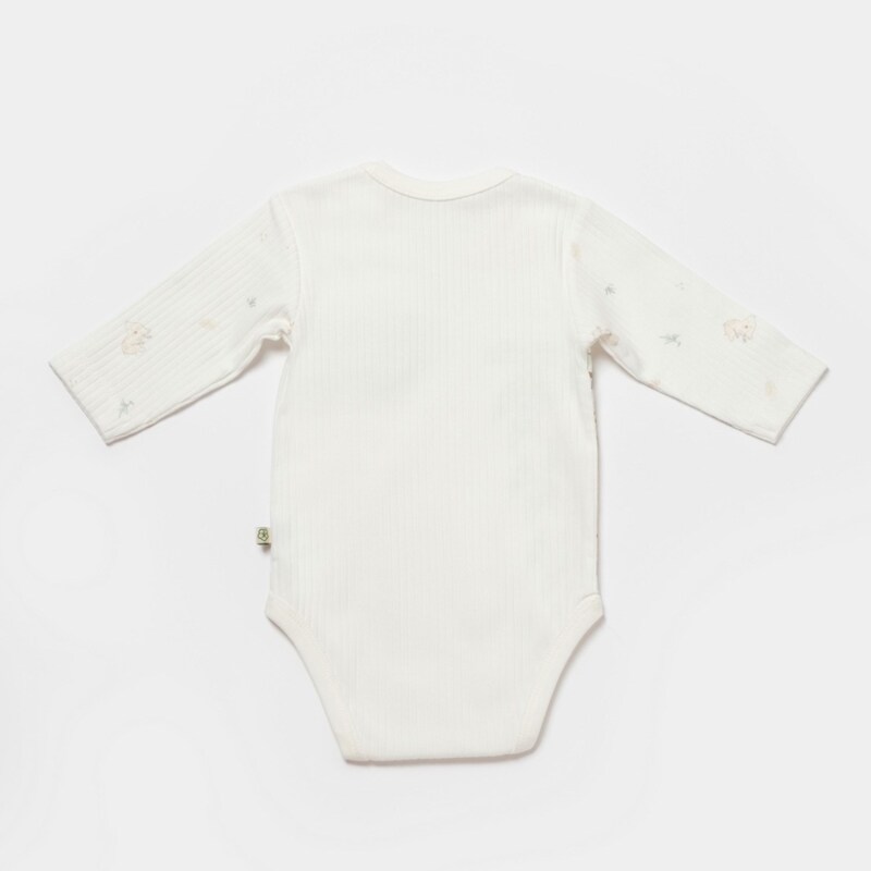 Bibaby Biorganic Koala Jungle Uzun Kol Bebek Body 56969 Mint - 2