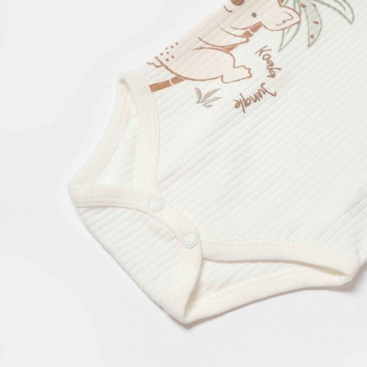 Bibaby Biorganic Koala Jungle Uzun Kol Bebek Body 56969 Mint - 4