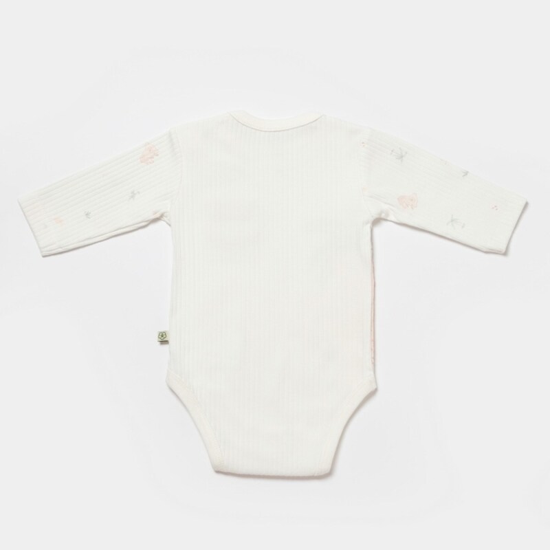Bibaby Biorganic Koala Jungle Uzun Kol Bebek Body 56969 Pembe - 2