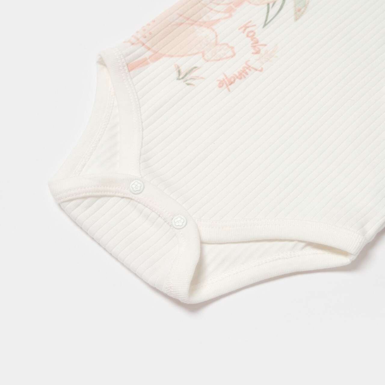 Bibaby Biorganic Koala Jungle Uzun Kol Bebek Body 56969 Pembe - 4