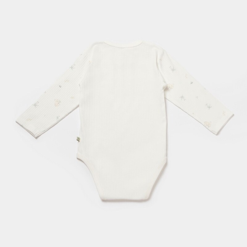 Bibaby Biorganic Koala Jungle Uzun Kol Bebek Body 56973 Mint - 2