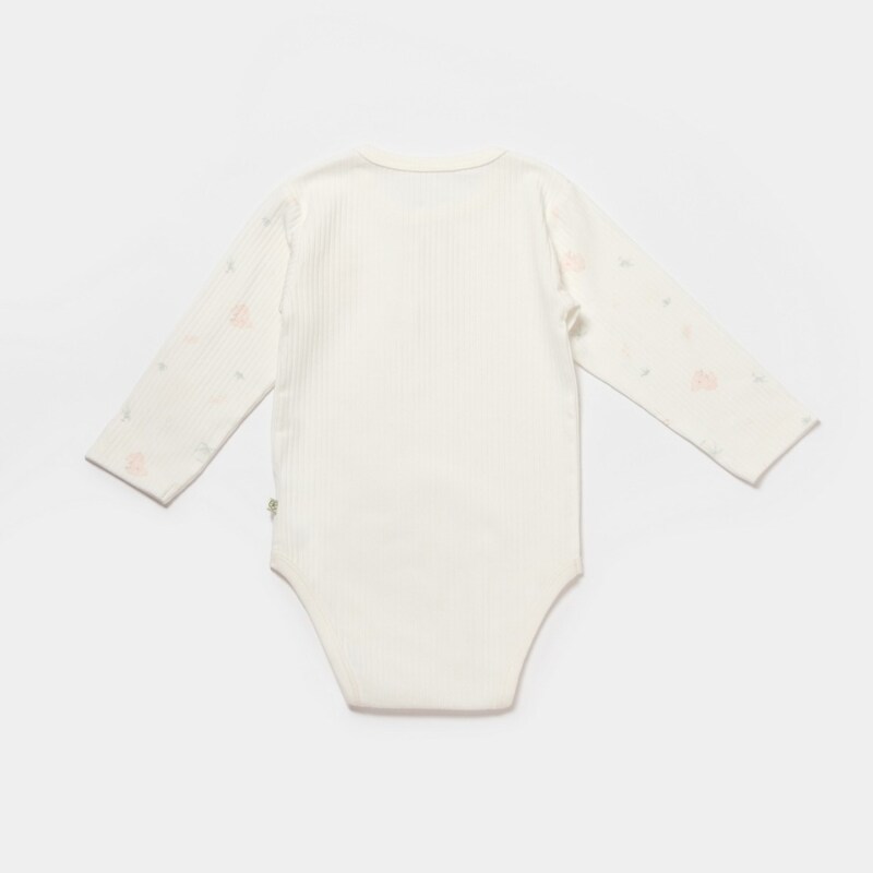 Bibaby Biorganic Koala Jungle Uzun Kol Bebek Body 56973 Pembe - 2