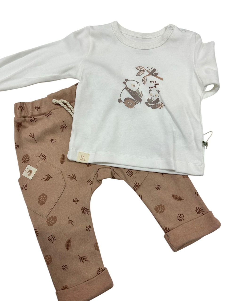 Bibaby Biorganic Love Our Earth 2'Li Takım 59817 Mocha - 1