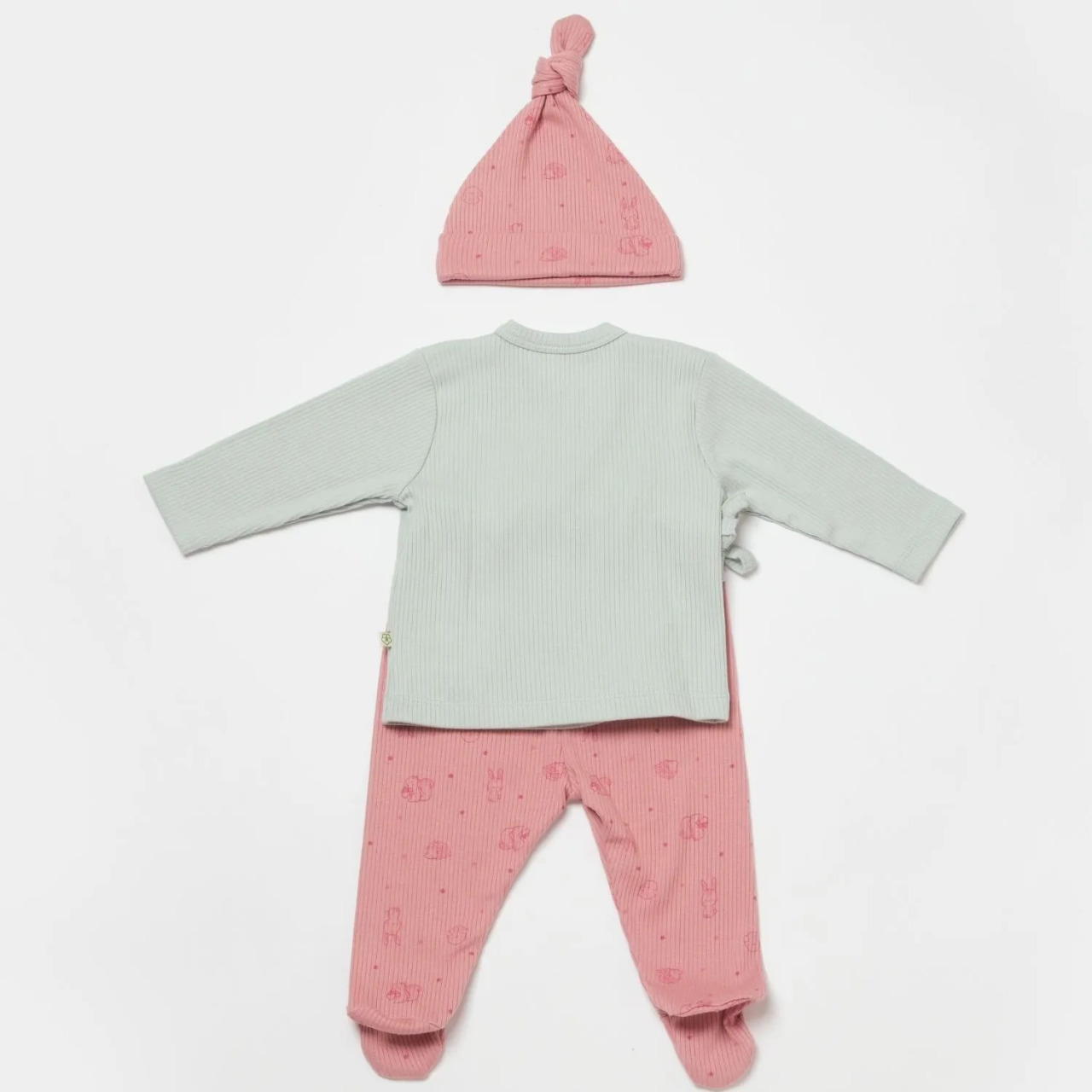 Bibaby Biorganic Modal Play With Me 3'Lü Zıbın Set 58035 Mint - 2