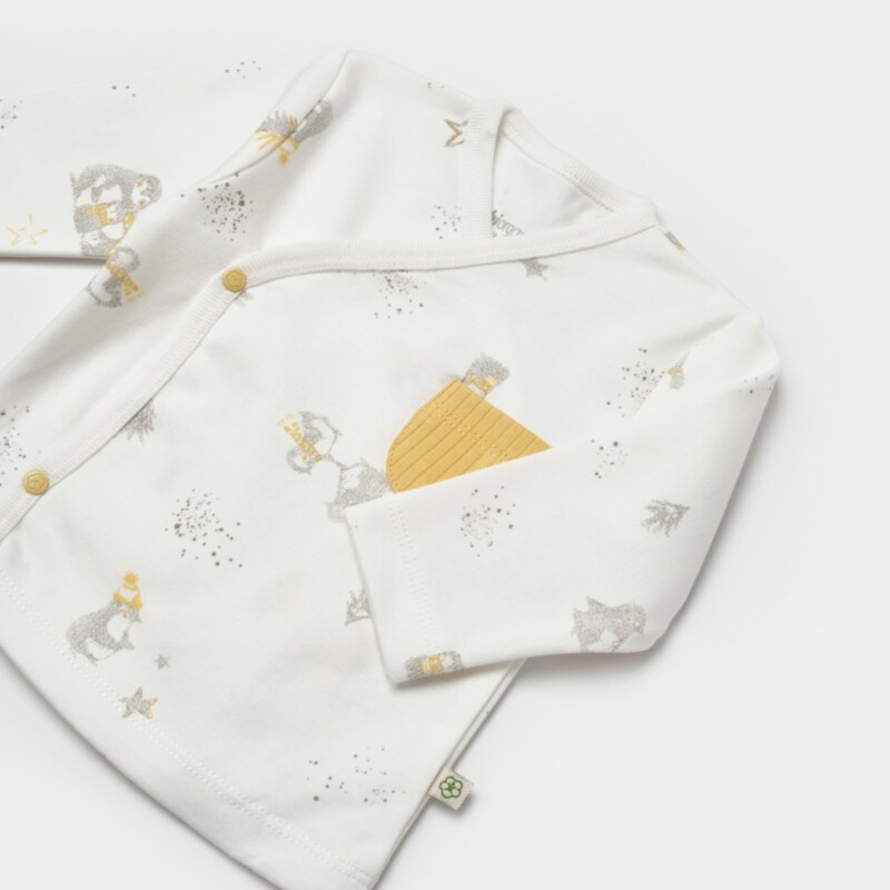 Bibaby Biorganic Penguin Club 5 Parça Hastane Çıkış Seti 62351 Ekru Gri - 4