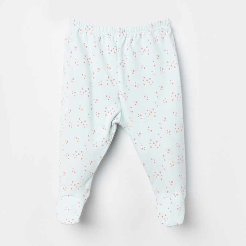 Bibaby Biorganic Pretty Ears Bunny Patikli Pantolon 57814 Mint - 1