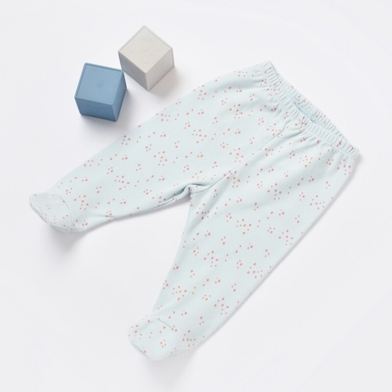 Bibaby Biorganic Pretty Ears Bunny Patikli Pantolon 57814 Mint - 2