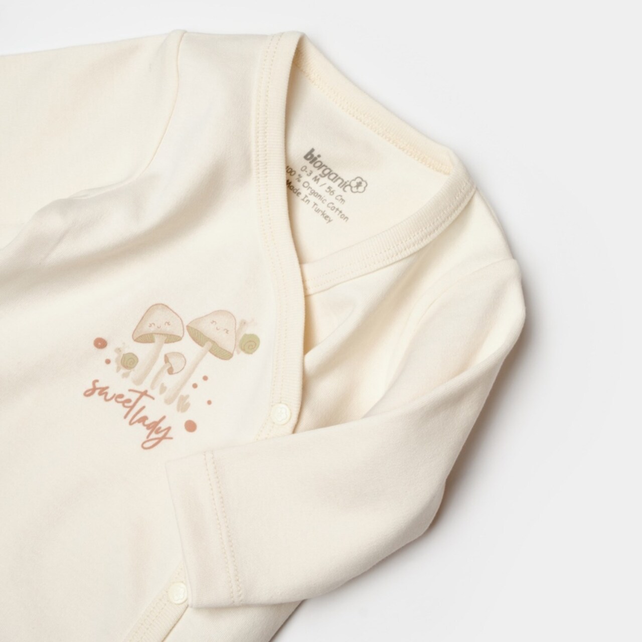 Bibaby Biorganic Sweet Lady Bebek Body 56017 Light Beige - 4
