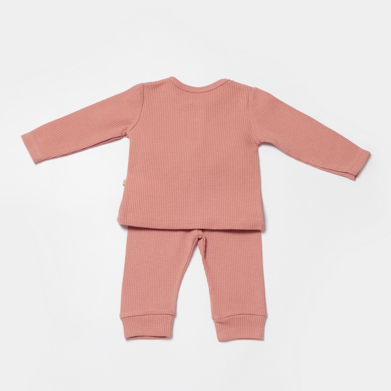 Bibaby Biorganic Waffle Smile 2'Li Takım 59785 Red-Brown - 2
