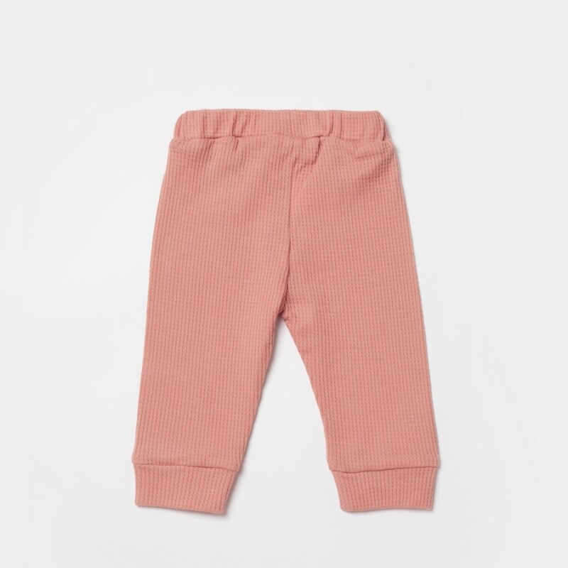 Bibaby Biorganic Waffle Smile Bebek Pantolon 57900 Red-Brown - 2