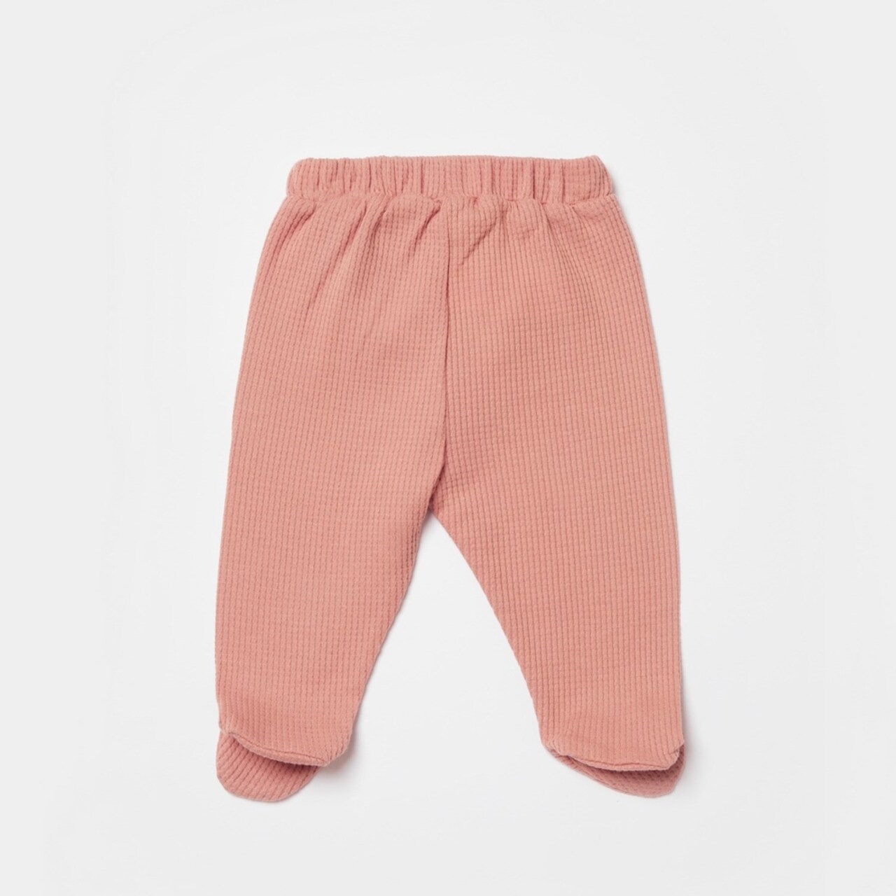 Bibaby Biorganic Waffle Smile Patikli Pantolon 57899 Red-Brown - 2