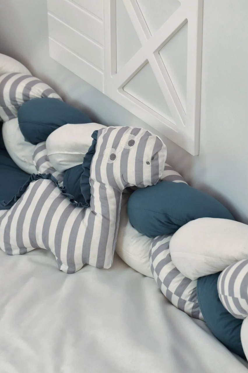 Bibaby Dino Saç Örgü Montessori Uyku Seti 69114 İndigo - 4