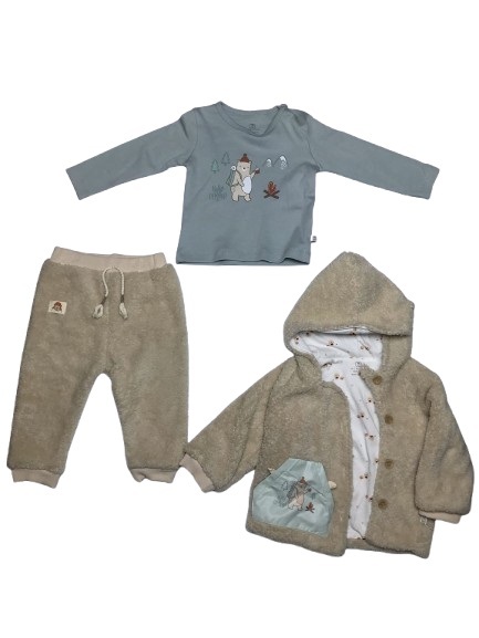 Bibaby Happy Camper 3'Lü Set 73335 Bej - 1
