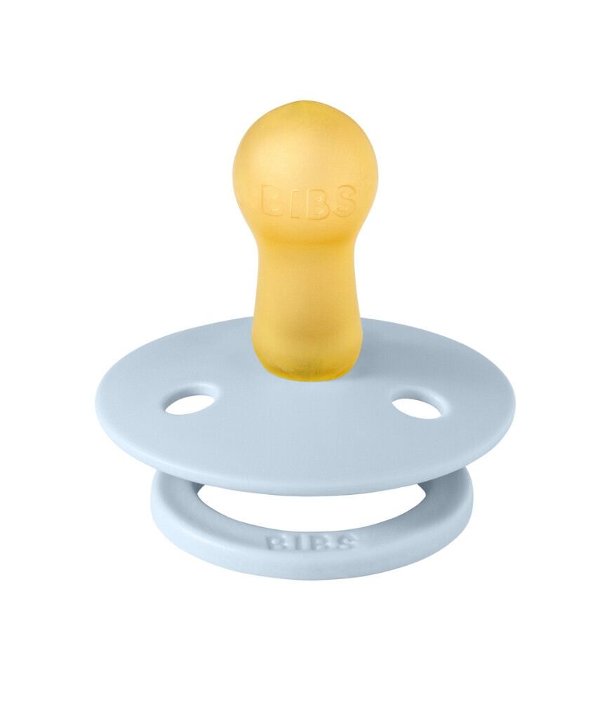 لهاية مطاطية ملونة من بيبس ستوديو، من عمر 6 إلى 12 شهرًا، لون أزرق فاتح/أزرق باهت - 2