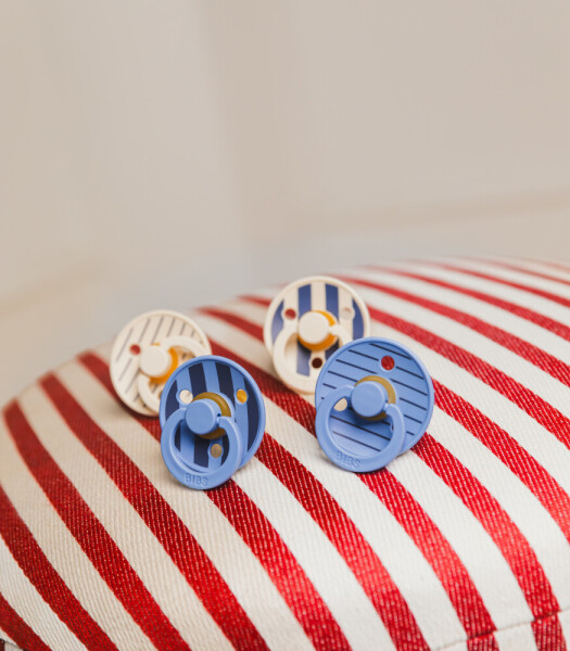 لهاية مطاطية ملونة من بيبس ستوديو، من عمر 0 ​​إلى 6 أشهر، لون أزرق سماوي - 5