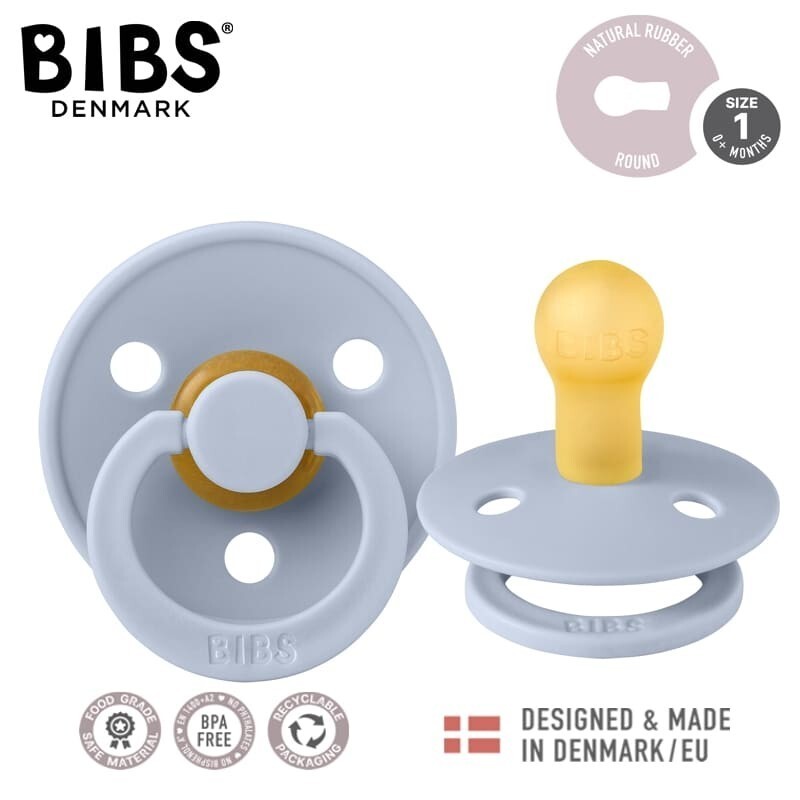 Bibs Colour Kauçuk Emzik 0-6 Ay Dusty Blue - 3