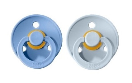 Bibs Colour Kauçuk Emzik 2li 0-6 Ay Sky Blue / Baby Blue - 2