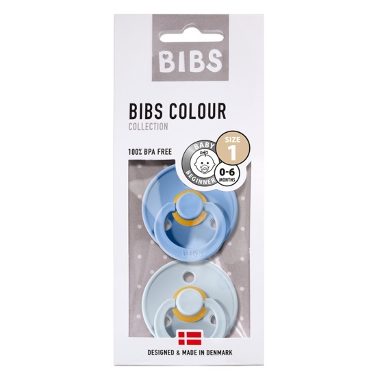 Bibs Colour Kauçuk Emzik 2li 0-6 Ay Sky Blue / Baby Blue - 3